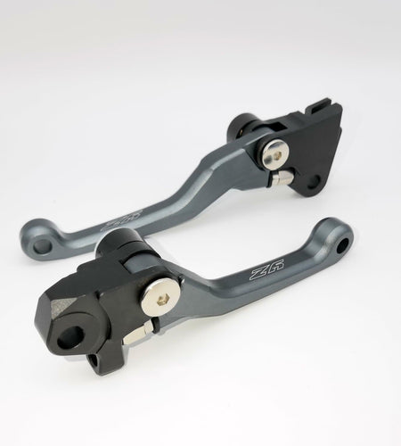 Generic Pivot Brake Clutch Levers Yamaha YZ65-450F Motorcycle Blue