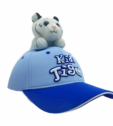 GADMEXILY Kids Boys Adjustable Cotton Baseball Cap Plush Tiger Hat Blue