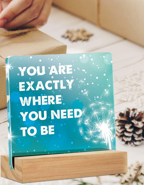 Load image into Gallery viewer, GTGIC Inspirational Desk Sign Motivational Acrylic Office Decor 4x4 Inches
