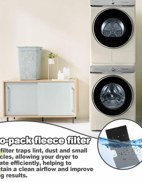 Load image into Gallery viewer, Wshxjzyay 2 Pack WH01x35719 Lint Filter Washer Dryer Combo Black
