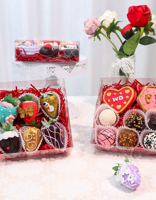 Load image into Gallery viewer, RomanticBaking 20 Pack 6x6x2in Clear Window Cookie Boxes PET Material
