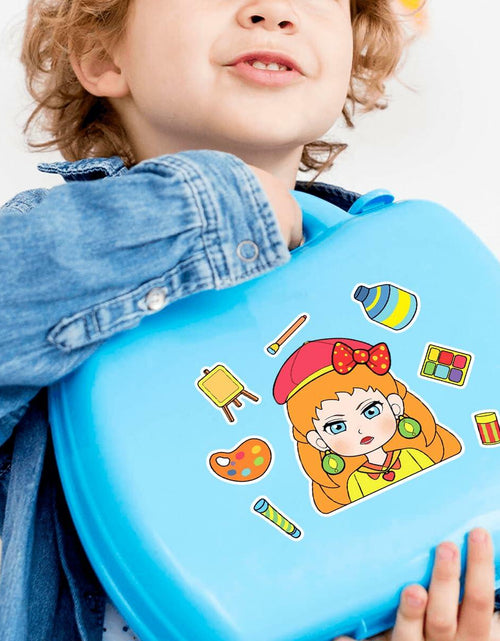 Load image into Gallery viewer, BOGIKI Make a Face Stickers 15 Sheets Waterproof Girl Halloween Party Favors
