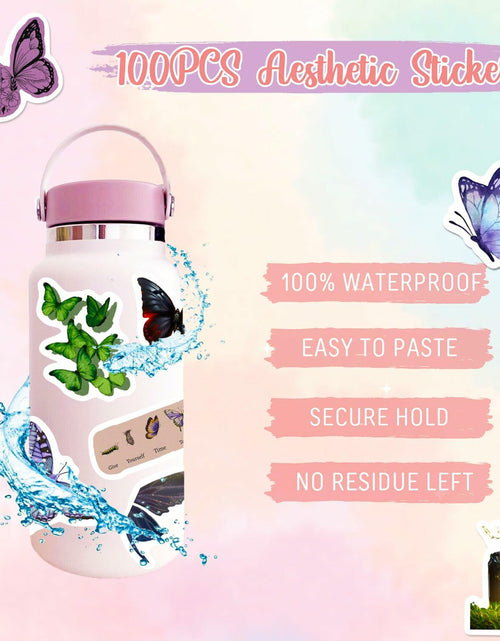 Load image into Gallery viewer, Sunvalley Butterfly Stickers 100 PCS Assorted Vinyl Waterproof Cute Aesthetic
