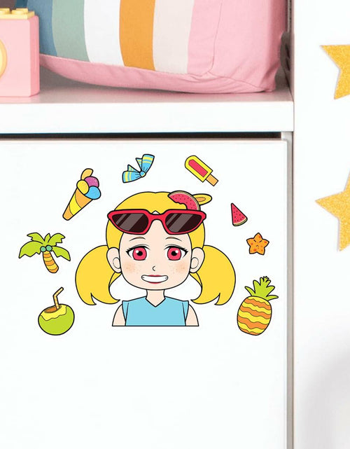 Load image into Gallery viewer, BOGIKI Make a Face Stickers 15 Sheets Waterproof Girl Halloween Party Favors
