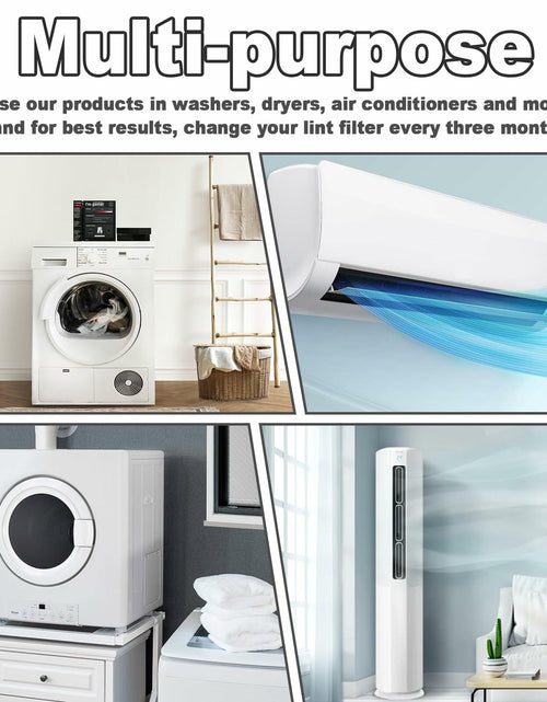 Load image into Gallery viewer, Wshxjzyay 2 Pack WH01x35719 Lint Filter Washer Dryer Combo Black
