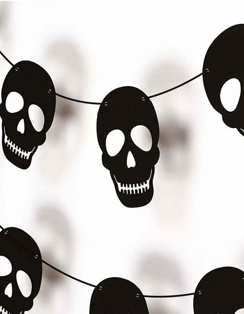 Load image into Gallery viewer, RadiantFlux Glowing Halloween Skull Flag 10Ft Green Felt Skull Banner
