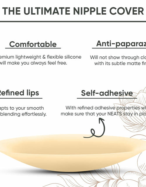 Load image into Gallery viewer, Nippiebye Silicone Reusable Adhesive Nipple Covers Pasties Caramel
