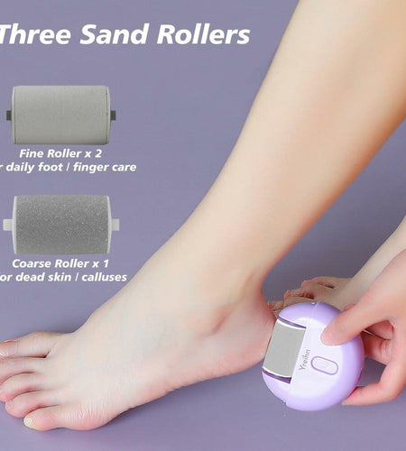 Yreihn Electric Callus Remover for Feet Purple 1 Count ABS Material