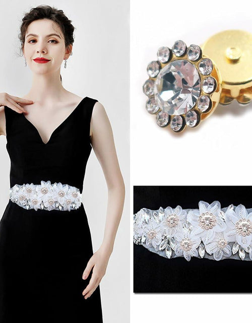 Load image into Gallery viewer, LICHLIN 100pcs 12mm Sunflower Claw Rhinestones Gold Base Mix Color
