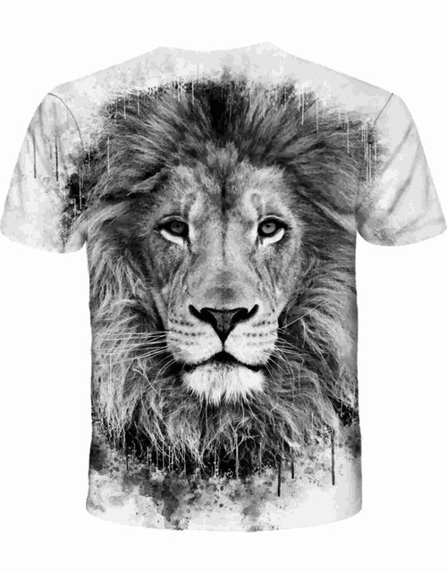 Load image into Gallery viewer, Wuiliy 3D Pattern T Shirt for Men Casual Printed Short Sleeve Animal Graphic Tee
