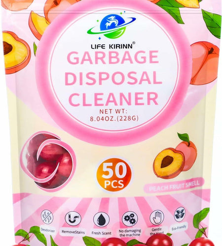 LIFE KIRINN Garbage Disposer Freshener Peach Scented 50 Count