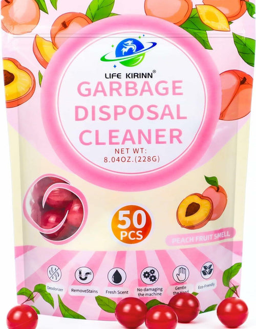 Load image into Gallery viewer, LIFE KIRINN Garbage Disposer Freshener Peach Scented 50 Count
