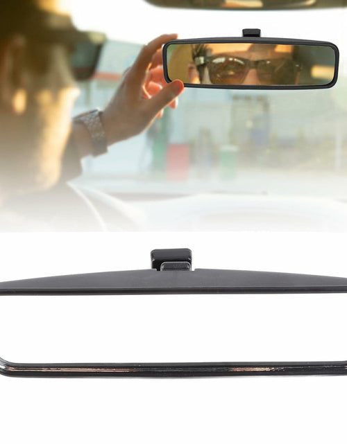 Load image into Gallery viewer, Panoramic Wide Angle Interior Rear View Mirror ABS Housing 814842 Black
