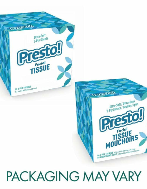 Load image into Gallery viewer, Amazon Presto! Ultra-Soft 3-Ply Facial Tissues 264 Count White 4 Packs
