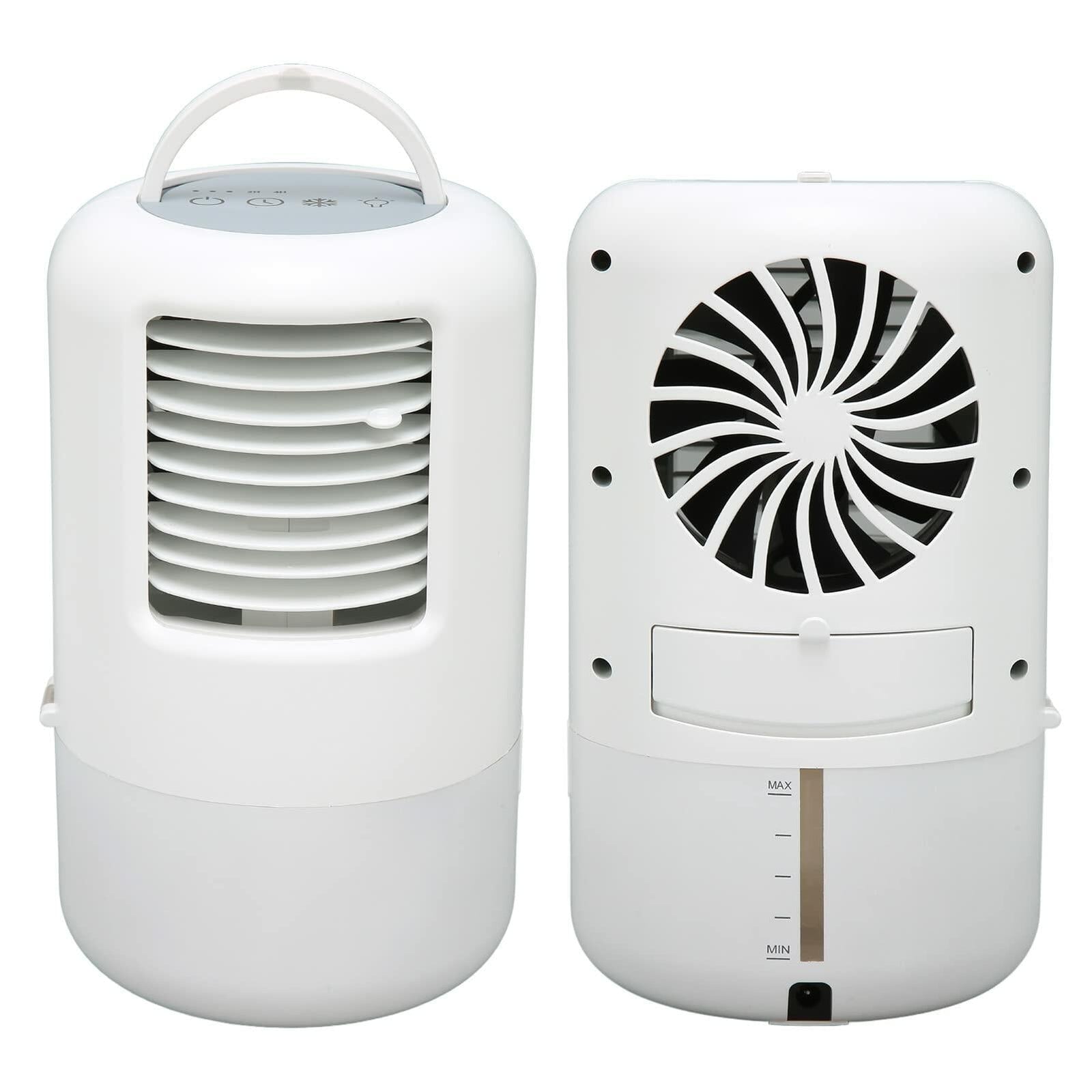 YUYTE Portable Air Conditioner Cooler Humidifier 3 Speeds 7 Colors 500ML White
