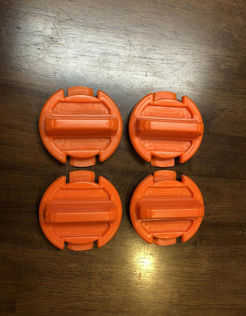 Load image into Gallery viewer, Turtle Den Polaris RZR Orange Floor Drain Plug 4 Pack Rubber
