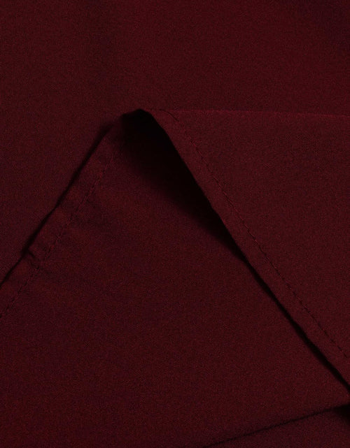 Load image into Gallery viewer, TuoGo Women's Elastic Waist A-Line Midi Skirt Wine Red Size S
