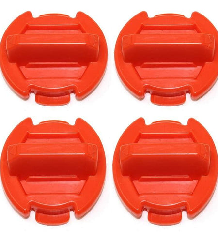 Turtle Den Polaris RZR Orange Floor Drain Plug 4 Pack Rubber