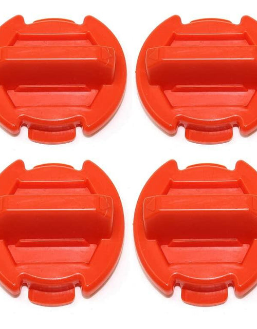 Load image into Gallery viewer, Turtle Den Polaris RZR Orange Floor Drain Plug 4 Pack Rubber

