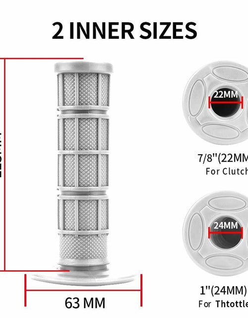 Load image into Gallery viewer, MOPASEN 7/8"" 22mm and 24mm Universal Motorcycle Grips Hand Grips for Kawasaki
