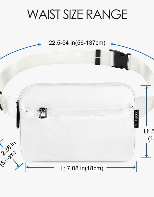 Load image into Gallery viewer, ZORFIN Fanny Pack Crossbody Belt Bag Adjustable Strap Camo Black One Size
