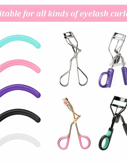Load image into Gallery viewer, HaiFafafaing 48 Pcs Silicone Eyelash Curler Pads Multi Color with Box
