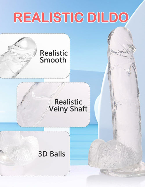 Load image into Gallery viewer, WARKLMA Realistic Silicone Dildo Flesh Color Soft G-Spot Suction Cup M 6.7in
