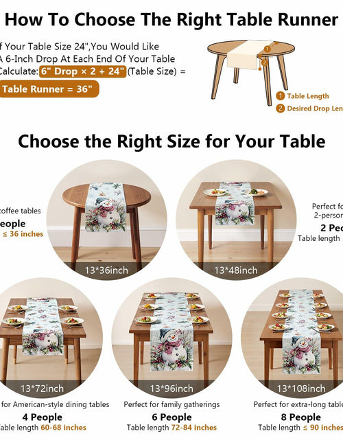 Load image into Gallery viewer, VIV CHERBL Boho Summer Striped Table Runner Black White 36x15 Inch Cotton

