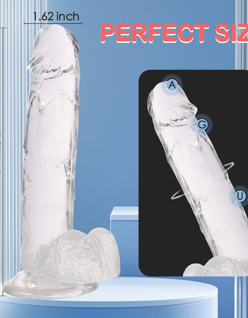 Load image into Gallery viewer, WARKLMA Realistic Silicone Dildo Flesh Color Soft G-Spot Suction Cup M 6.7in
