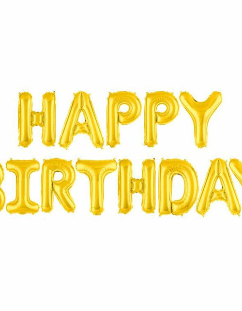 Load image into Gallery viewer, WRWMSLGO Letter Balloons 40in Alphabet A-Z Gold Foil Mylar Party Decor
