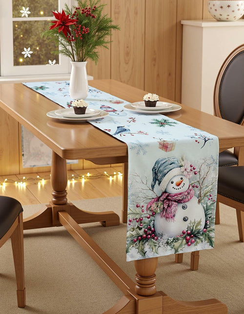 Load image into Gallery viewer, VIV CHERBL Boho Summer Striped Table Runner Black White 36x15 Inch Cotton
