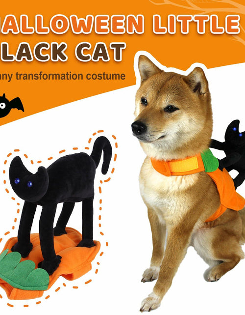 Load image into Gallery viewer, stepsin Dog Saddle Halloween Costume Cat Riding Pet Clothes Small Medium
