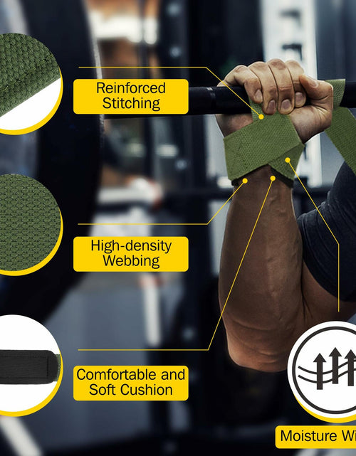 Load image into Gallery viewer, Turakun Lifting Straps Wrist Wraps Heavy Duty Neoprene Cotton Black
