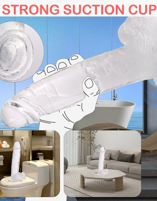 Load image into Gallery viewer, WARKLMA Realistic Silicone Dildo Flesh Color Soft G-Spot Suction Cup M 6.7in
