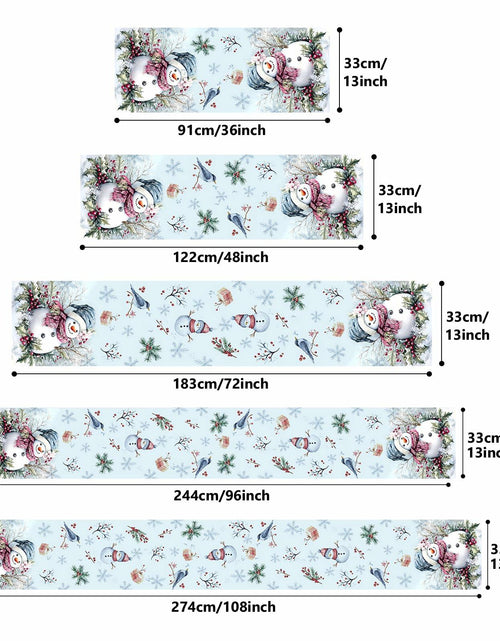 Load image into Gallery viewer, VIV CHERBL Boho Summer Striped Table Runner Black White 36x15 Inch Cotton
