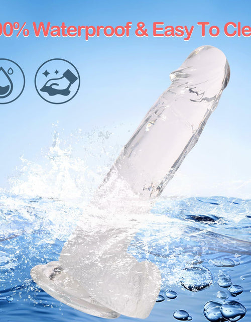 Load image into Gallery viewer, WARKLMA Realistic Silicone Dildo Flesh Color Soft G-Spot Suction Cup M 6.7in
