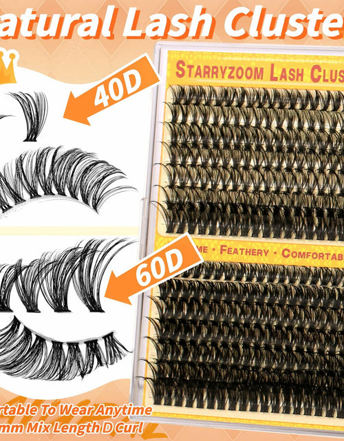 Load image into Gallery viewer, Starryzoom Lash Clusters Kit 525Pcs D-Curl 10-18MM Natural Full Volume
