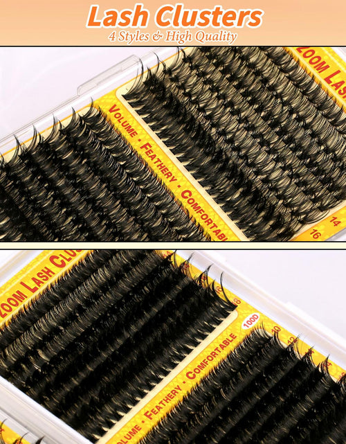 Load image into Gallery viewer, Starryzoom Lash Clusters Kit 525Pcs D-Curl 10-18MM Natural Full Volume
