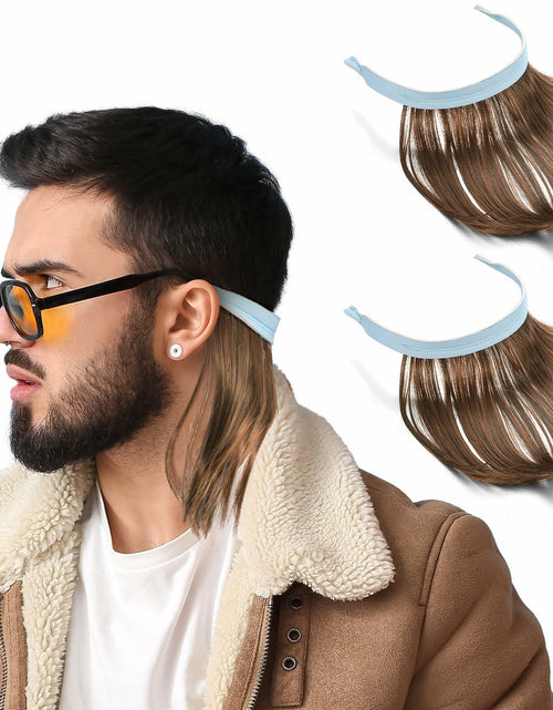Load image into Gallery viewer, Suncalla 2 Pcs Mullet Wig Eyewear Retainer Light Brown Funny Party Cosplay
