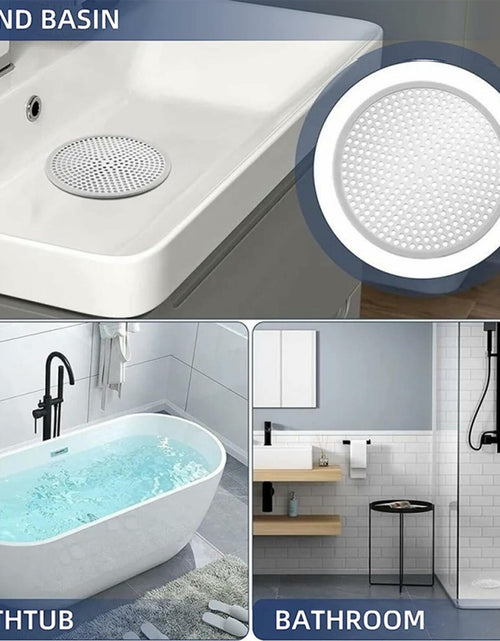 Load image into Gallery viewer, Shower Drain Hair Catcher Strainer by YOXITIXOY 118mm Stall Protector Silvery
