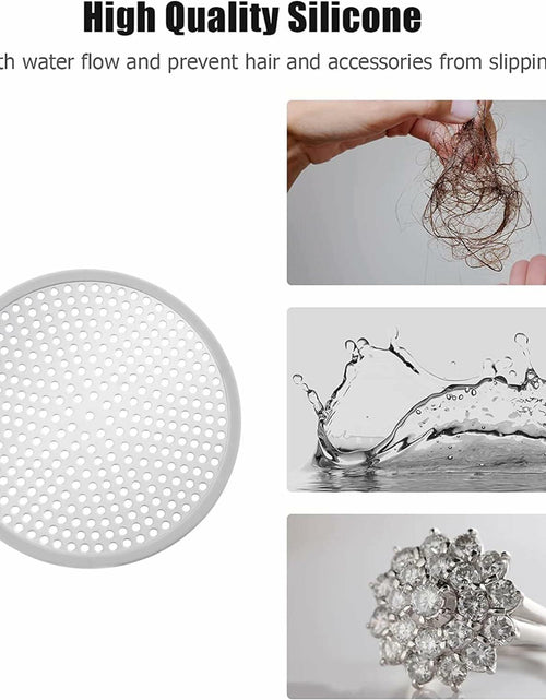 Load image into Gallery viewer, Shower Drain Hair Catcher Strainer by YOXITIXOY 118mm Stall Protector Silvery
