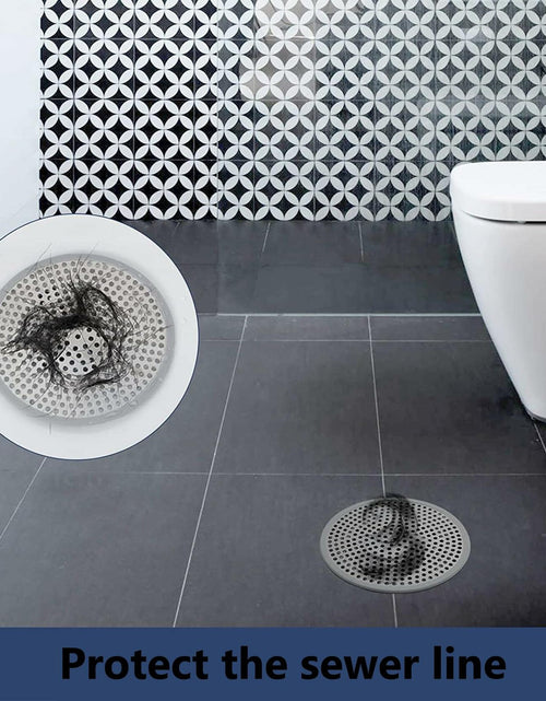 Load image into Gallery viewer, Shower Drain Hair Catcher Strainer by YOXITIXOY 118mm Stall Protector Silvery
