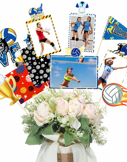 Load image into Gallery viewer, Weekgrat Volleyball Party Decorations Table Centerpiece 4x6 Photo Holders 30 PC
