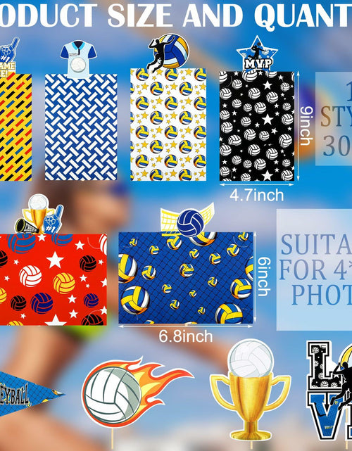 Load image into Gallery viewer, Weekgrat Volleyball Party Decorations Table Centerpiece 4x6 Photo Holders 30 PC
