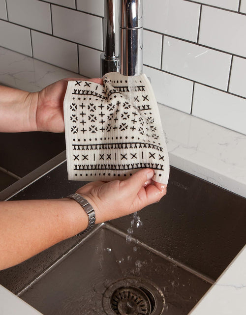 Load image into Gallery viewer, Ecologie Swedish Sponge Reusable Dishcloth, Onyx 2 Count
