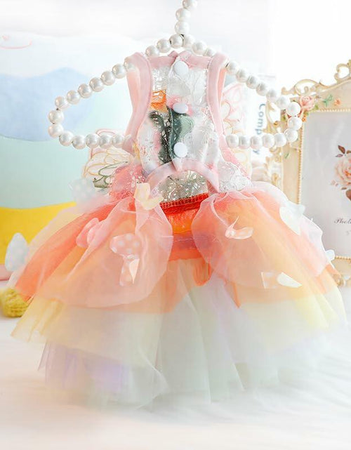 Load image into Gallery viewer, Dog Princess Dress Small Dogs Butterfly Costume Pet Girl Outfit XL Summer

