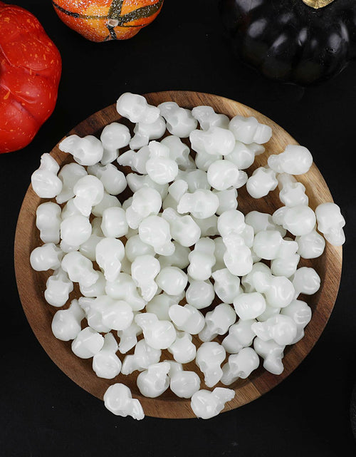 Load image into Gallery viewer, CCINEE 100PCS Glow in the Dark Mini Skull Heads Halloween Party Decor
