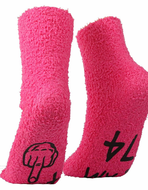 Load image into Gallery viewer, Luhiew 75th Birthday Funny Socks for Women Grandma Wife – Rose Red
