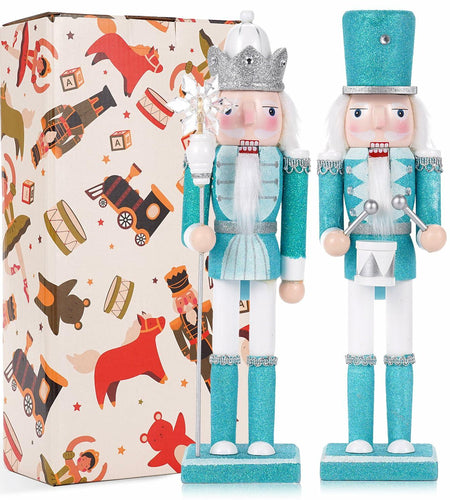VorFor 4.7" Christmas Nutcracker Ornaments – Wooden Soldier Decor Set