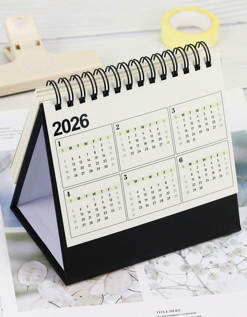 Load image into Gallery viewer, Koqye 2025 Small Desktop Flip Calendar – Daily Planner for Home &amp; Office
